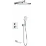 Душевая система Rose R15F R1595F с термостатом Белая Хром