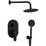 Душевая система Melodia della vita Diletto Tondo MSC00110bk Черная матовая