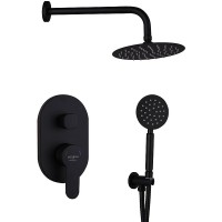 Душевая система Melodia della vita Diletto Tondo MSC00110bk Черная матовая
