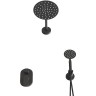 Душевая система Melodia della vita Diletto Tondo MSC00110bk Черная матовая