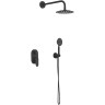Душевая система Melodia della vita Diletto Tondo MSC00110bk Черная матовая