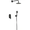 Душевая система Melodia della vita Diletto Tondo MSC00110bk Черная матовая