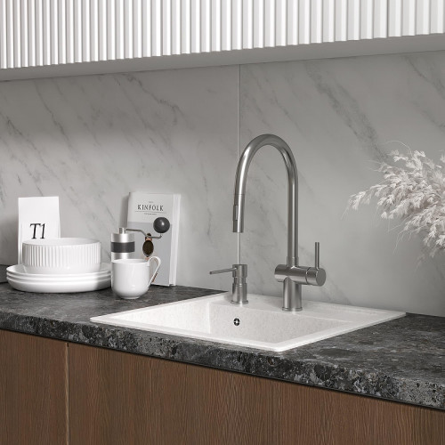 Смеситель для кухни Reflexion Lago RX9904SS цвет Полированная сталь