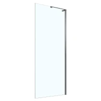 Душевая перегородка Azario Кронос 120 AZ-6310-120-BGM-CL профиль Вороненая сталь стекло прозрачное