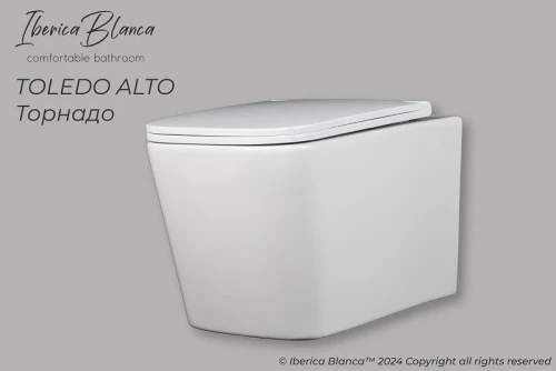 Унитаз Iberica Blanca Toledo Alto IB.TLA.234.1B1 подвесной с сиденьем Микролифт