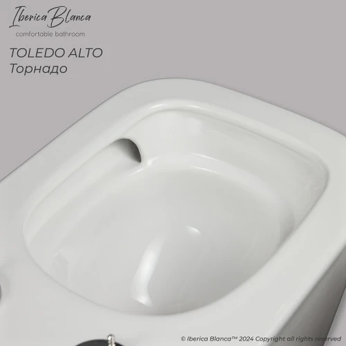 Унитаз Iberica Blanca Toledo Alto IB.TLA.234.1B1 подвесной с сиденьем Микролифт