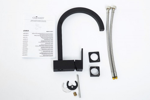 Смеситель для раковины Cezares Unika UNIKA-LSM1-A-NOP-W0 Черный матовый латунь