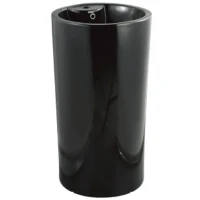 Раковина CeramaLux 46 NB135В Черная фаянс напольный