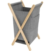 Корзина для белья WasserKRAFT Nau WB-772-L Серая