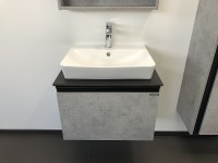 Тумба с раковиной Comforty Эдинбург 60 00-00001928 подвесная Бетон светлый МДФ / ЛДСП