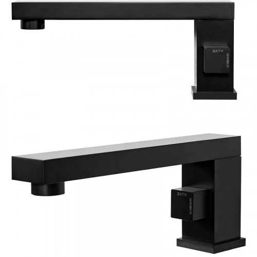 Смеситель на борт ванны Grocenberg GB6008BL Черный матовый