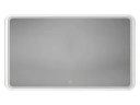 Зеркало Art&Max Genova 120 AM-Gen-1200-800-DS-F-White с подсветкой цвет Белый с сенсорным выключателем