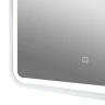 Зеркало Art&Max Genova 120 AM-Gen-1200-800-DS-F-White с подсветкой цвет Белый с сенсорным выключателем