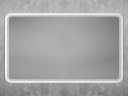 Зеркало Art&Max Genova 120 AM-Gen-1200-800-DS-F-White с подсветкой цвет Белый с сенсорным выключателем