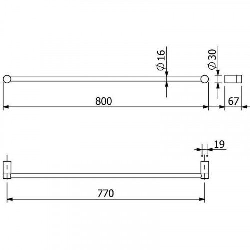 Полотенцедержатель Kludi Vela R 5896153 Белый матовый