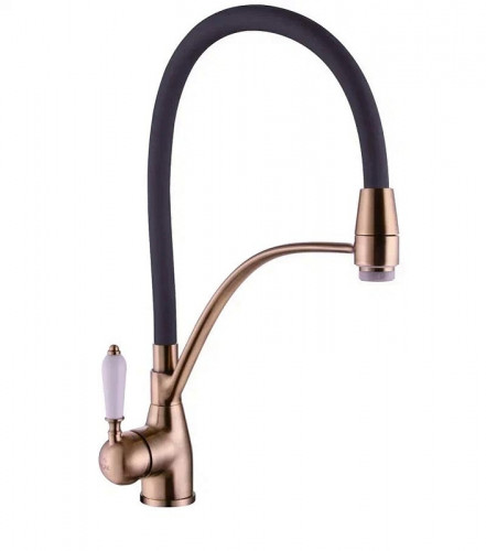 Смеситель для кухни Rose R153Q цвет Бронза Черный