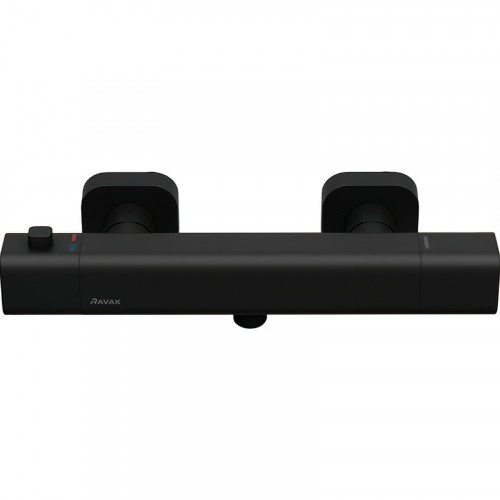 Смеситель для душа Ravak 10° Free X070154 с термостатом Черный матовый латунь на стену