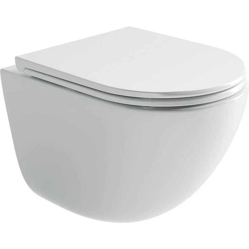 Унитаз с инсталляцией Ceramicanova Vogue CN4008T + Berges Atom 410 040332 с сиденьем Микролифт и Черной матовой клавишей смыва
