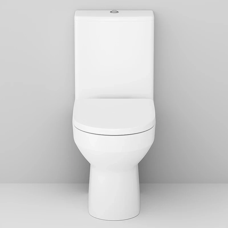 Унитаз компакт AM.PM Spirit V2.0 FlashClean CK70C1804W с гигиеническим душем и ершиком с бачком и сиденьем Микролифт фарфор напольный