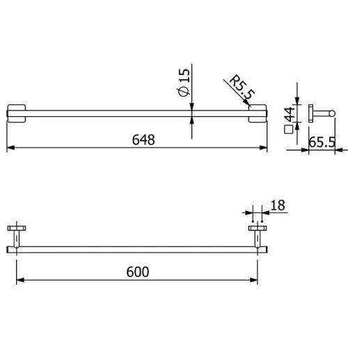 Полотенцедержатель Kludi Vela S 2597953 Белый матовый