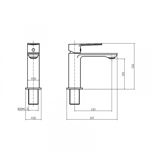 Смеситель для раковины Fashun A1083-33 цвет Голубой сапфир