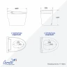 Умный унитаз приставной Ceruttispa Афра (Afra) Smart CT12152 12152 цвет Белый с сиденьем Микролифт