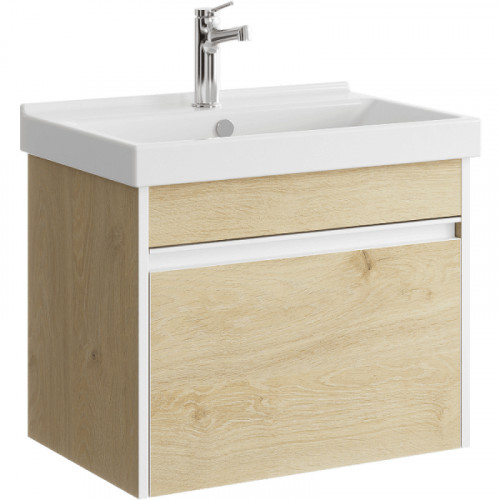 Тумба под раковину Aqwella Urban 60 URB0106DD подвесная Дуб Давос МДФ / ЛДСП