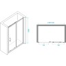Душевая дверь RGW Passage PA-14 160 41081416-11 профиль Хром стекло прозрачное
