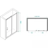 Душевая дверь RGW Passage PA-14 160 41081416-11 профиль Хром стекло прозрачное
