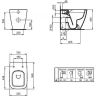Унитаз приставной Ideal Standard I.Life B T461601 без сиденья