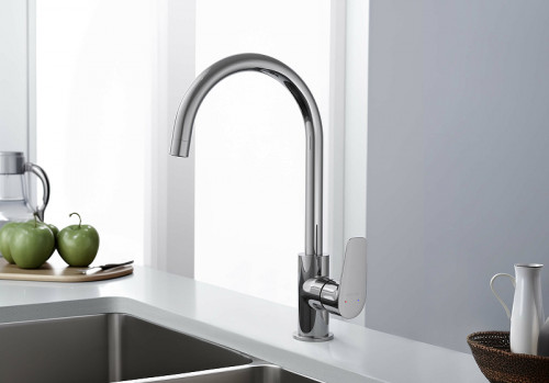 Смеситель для кухни Aquatek Бетта AQ1182CR Хром латунь