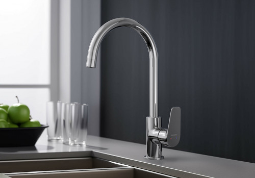 Смеситель для кухни Aquatek Бетта AQ1182CR Хром латунь