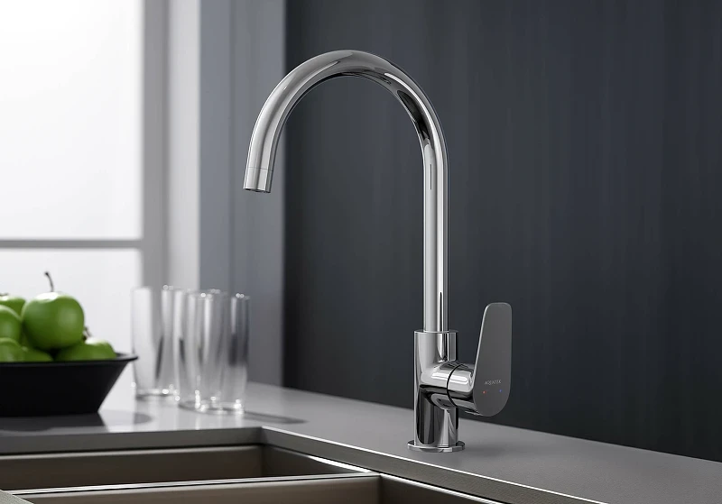 Смеситель для кухни Aquatek Бетта AQ1182CR Хром латунь