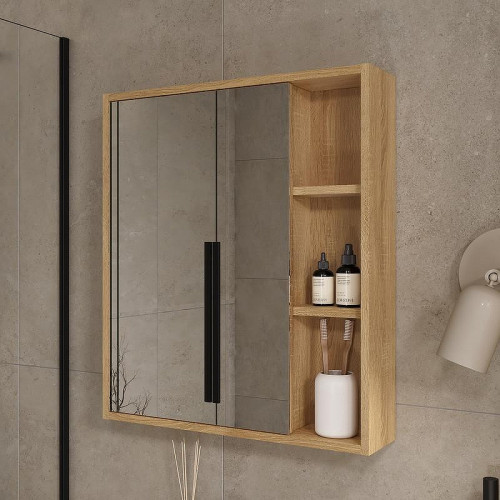 Зеркальный шкаф Volna Osmond 60 szOSMOND60 цвет Дуб сонома