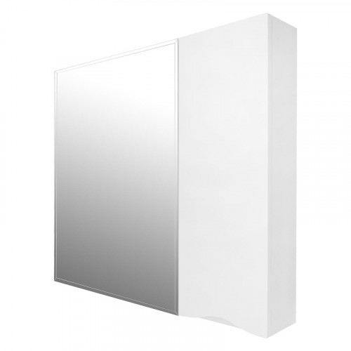 Зеркало со шкафом Loranto Santorini 80 R CS00086970 цвет Белый глянцевый