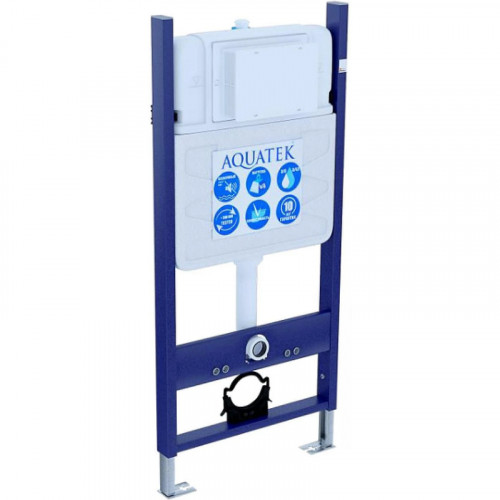 Инсталляция Aquatek ECO Standart 50 INS-0000014 для унитаза без клавиши смыва нержавеющая сталь