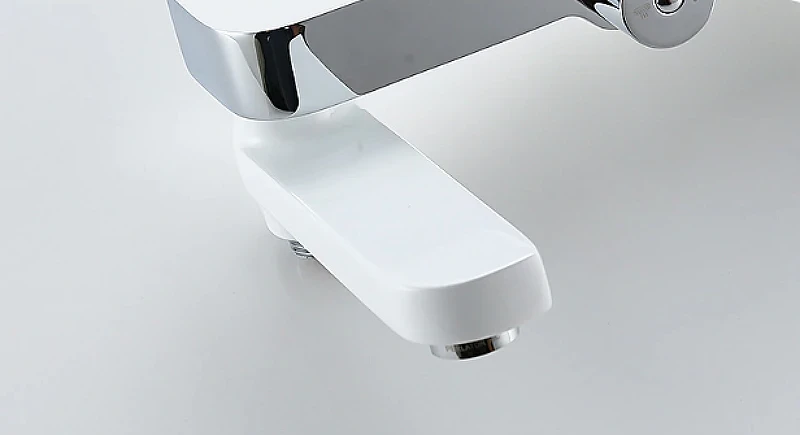 Душевая система Gappo G48 G2448 Белая Хром латунь на стену