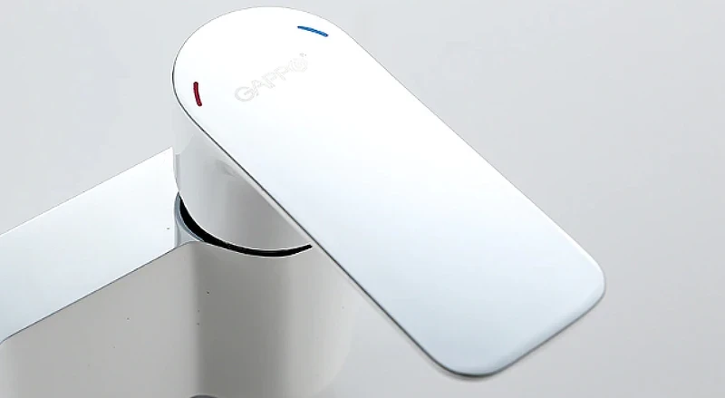 Душевая система Gappo G48 G2448 Белая Хром латунь на стену
