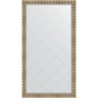 Зеркало Evoform Exclusive-G Floor 202х112 BY 6361 с гравировкой в багетной раме - Серебряный акведук 93 мм стекло