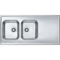 Кухонная мойка Alveus Classic Pro 100 SAT-90 1200x600 1130474 Сатинированная сталь нержавеющая сталь накладная