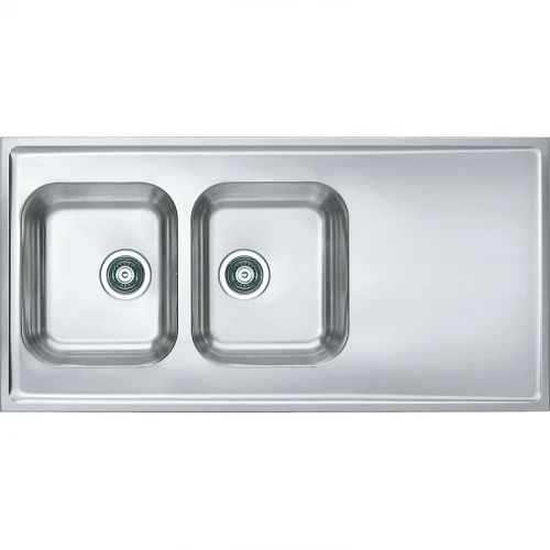 Кухонная мойка Alveus Classic Pro 100 SAT-90 1200x600 1130474 Сатинированная сталь нержавеющая сталь накладная