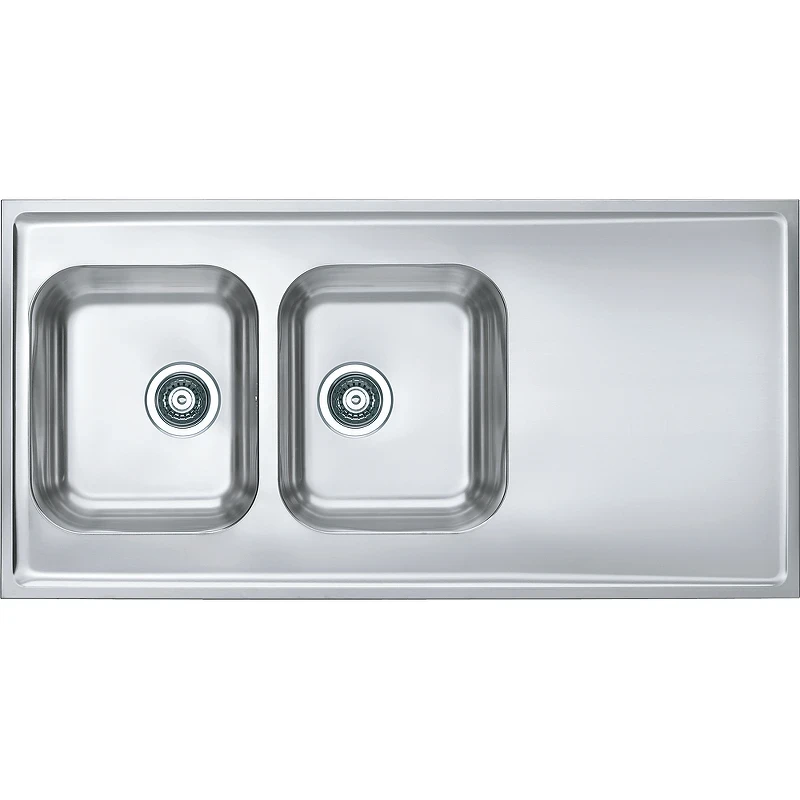 Кухонная мойка Alveus Classic Pro 100 SAT-90 1200x600 1130474 Сатинированная сталь нержавеющая сталь накладная