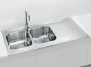Кухонная мойка Alveus Classic Pro 100 SAT-90 1200x600 1130474 Сатинированная сталь нержавеющая сталь накладная