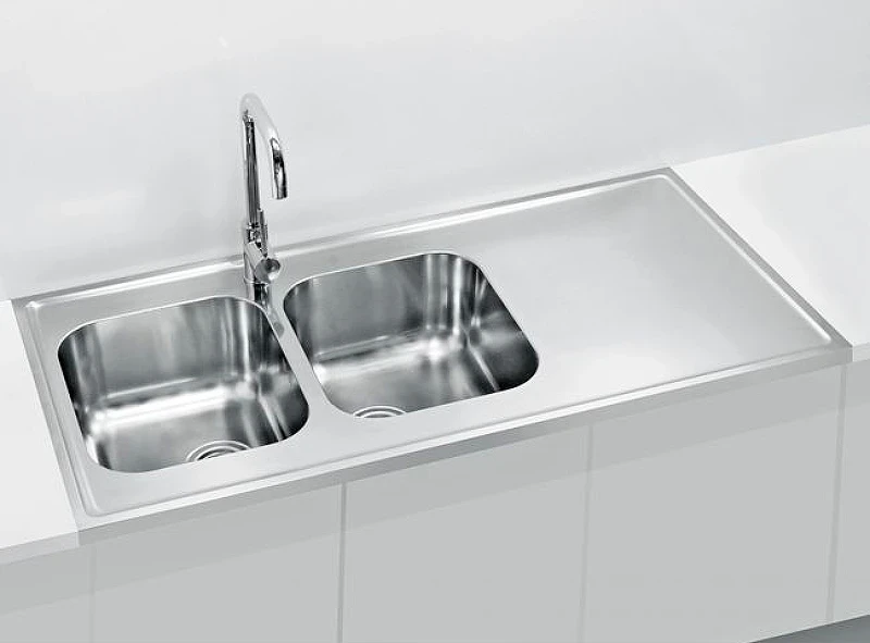 Кухонная мойка Alveus Classic Pro 100 SAT-90 1200x600 1130474 Сатинированная сталь нержавеющая сталь накладная