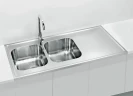 Кухонная мойка Alveus Classic Pro 100 SAT-90 1200x600 1130474 Сатинированная сталь нержавеющая сталь накладная