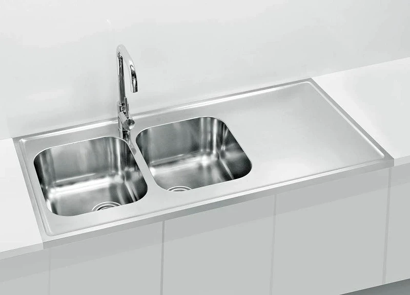 Кухонная мойка Alveus Classic Pro 100 SAT-90 1200x600 1130474 Сатинированная сталь нержавеющая сталь накладная