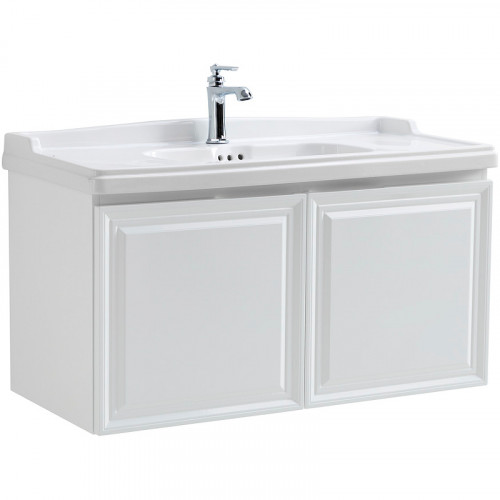 Тумба под раковину Cezares Giubileo 100 GIUBILEO-1000-2A-SC-BL подвесная Bianco Lucido МДФ / ЛДСП