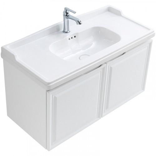 Тумба под раковину Cezares Giubileo 100 GIUBILEO-1000-2A-SC-BL подвесная Bianco Lucido МДФ / ЛДСП