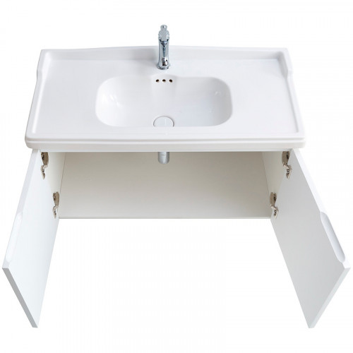 Тумба под раковину Cezares Giubileo 100 GIUBILEO-1000-2A-SC-BL подвесная Bianco Lucido МДФ / ЛДСП