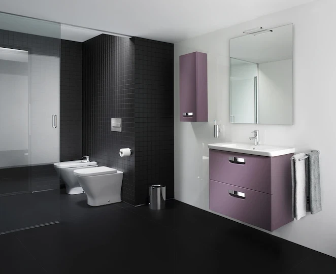 Тумба под раковину Roca The Gap 70 ZRU9302741 подвесная Фиолетовая
